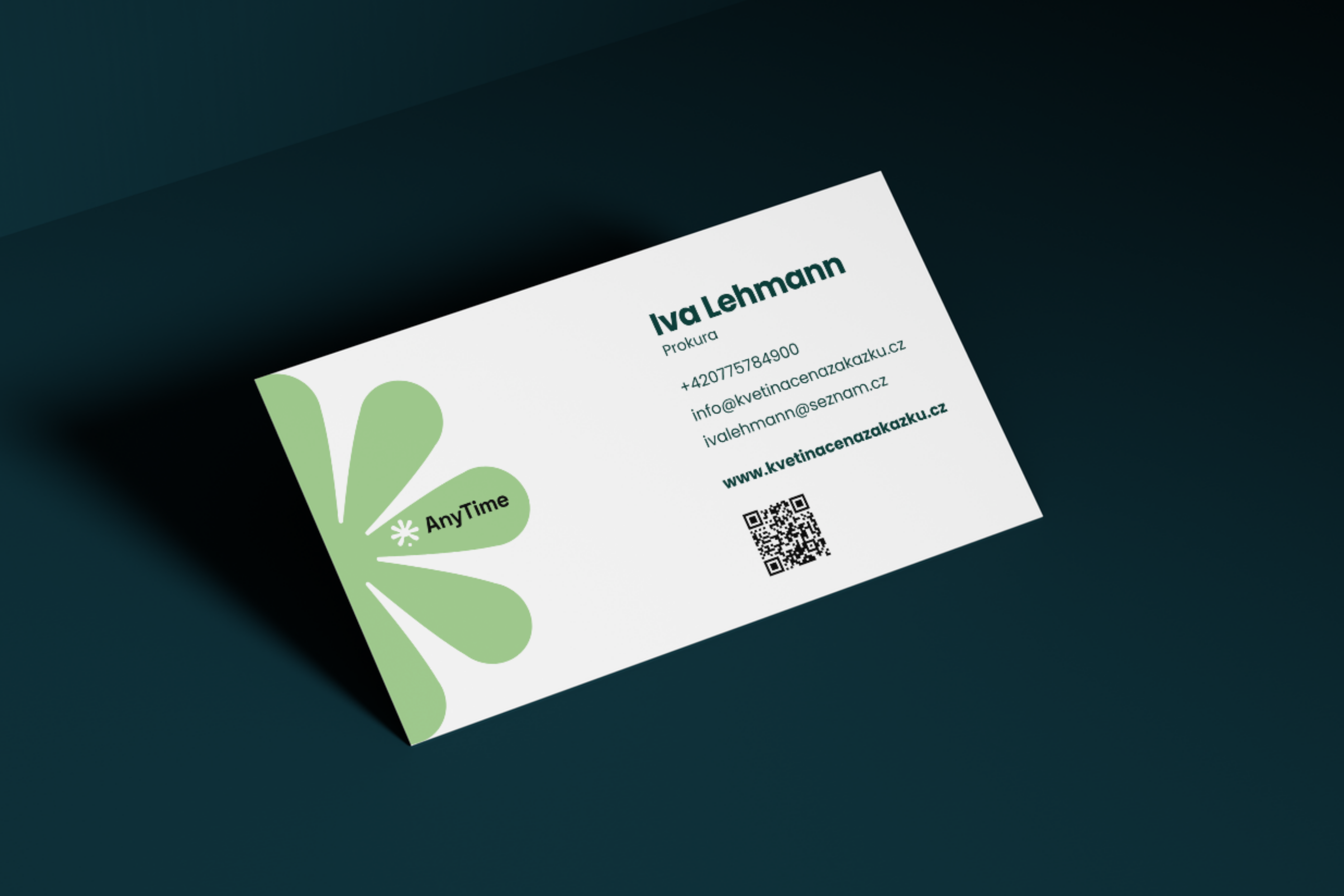Ukázka vizuální identity – vizitka